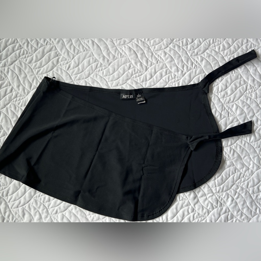 Apt. 9 Black Skirted Swim Cover-Up with Side Ties